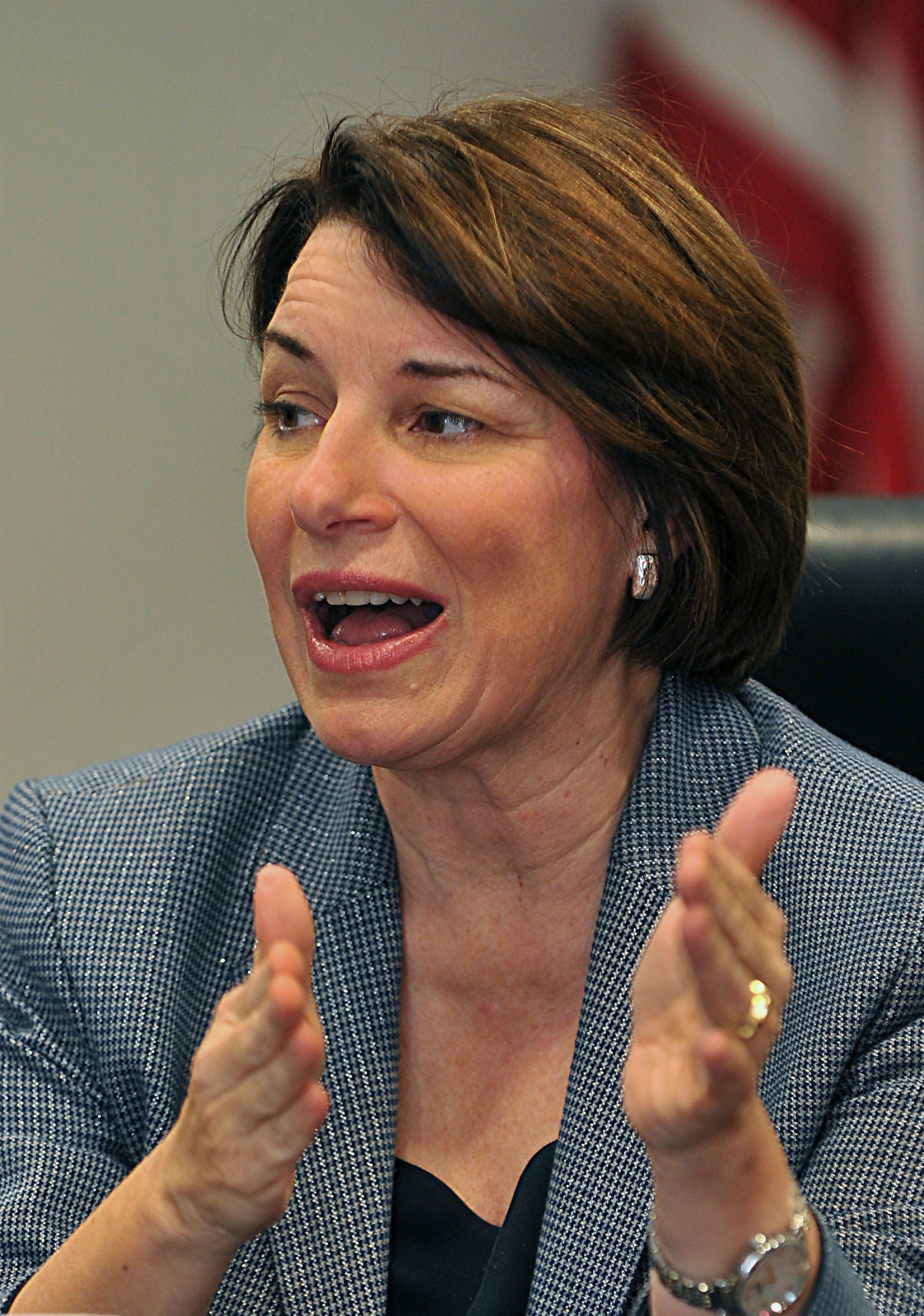 Democratic Presidential candidate Amy Klobuchar
